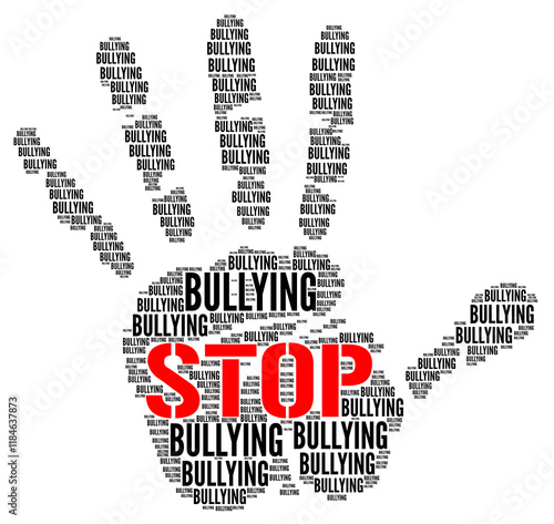 Stop bullying symbol icon illustration	