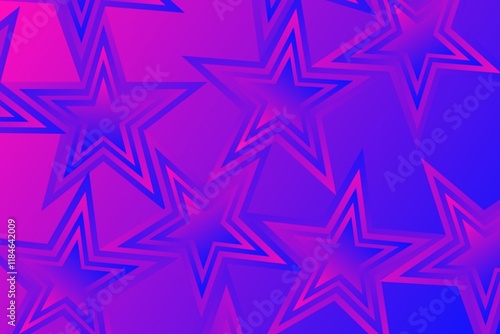 Abstract background of pink blue gradient star pattern