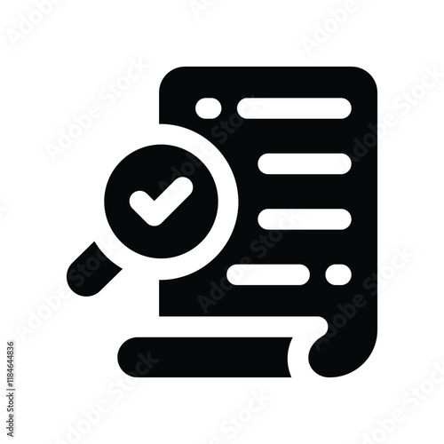 proofreading icon. vector glyph icon for your website, mobile, presentation, and logo design.