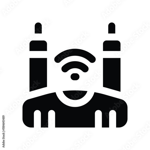 wifi icon. vector glyph icon for your website, mobile, presentation, and logo design.