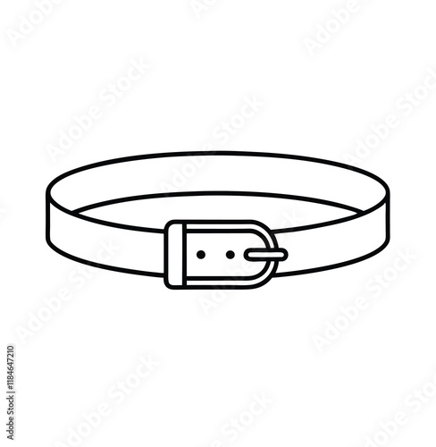 A belt vector silhouette