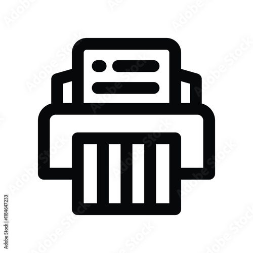 shredder icon. vector line icon for your website, mobile, presentation, and logo design.