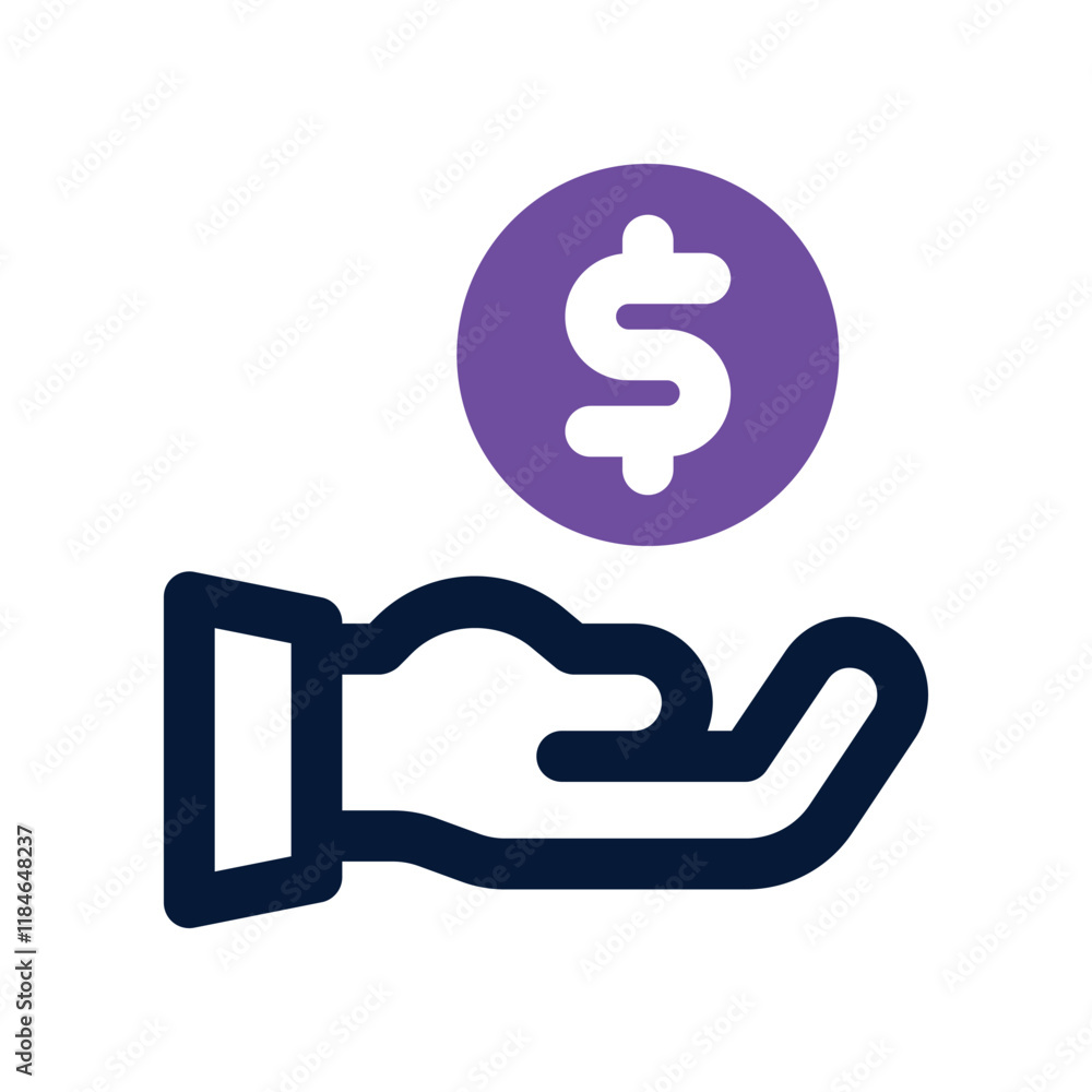 money saving icon. vector dual tone icon for your website, mobile, presentation, and logo design. money saving icon. vector dual tone icon for your website, mobile, presentation, and logo design.