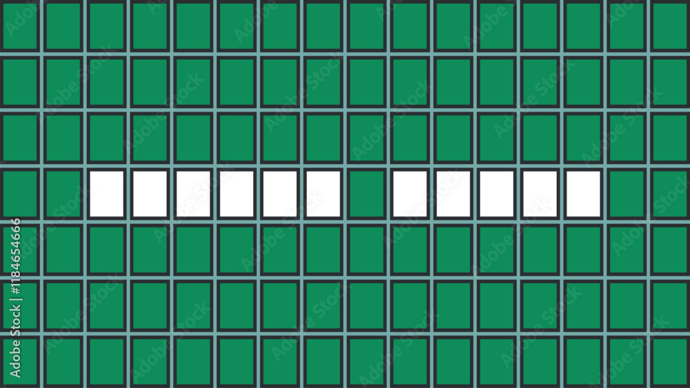 Game Show Board with Highlighted Tiles