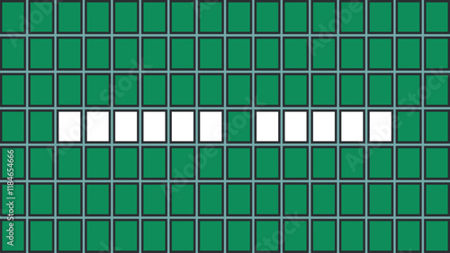 Obraz na płótnie Game Show Board with Highlighted Tiles w salonie