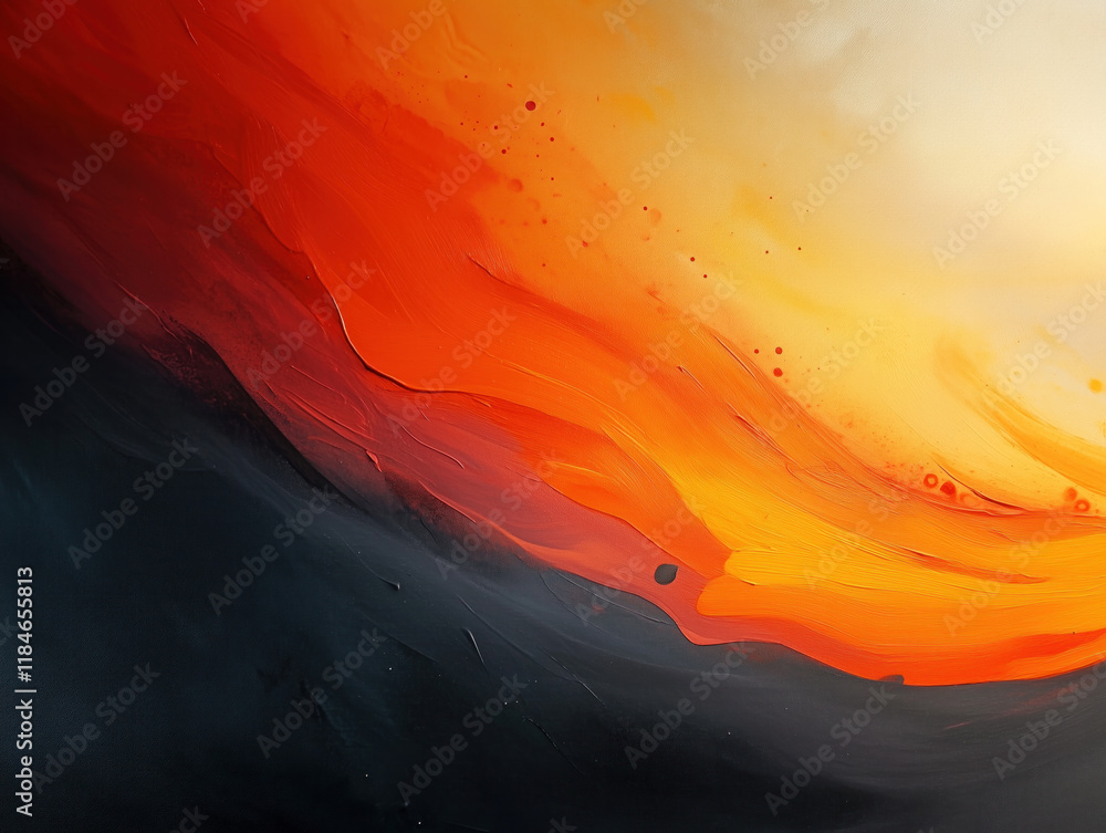 Obraz premium An Explosive Display of Vivid Colors Against a Dark Backdrop: A Dynamic and Captivating Visual Experience