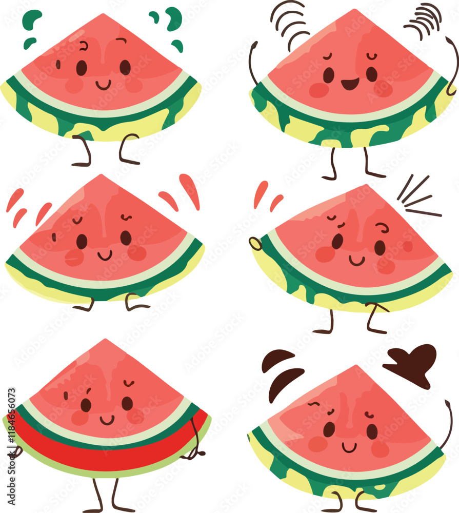 Cute summer watermelon slice collection Cute summer watermelon slice collection
