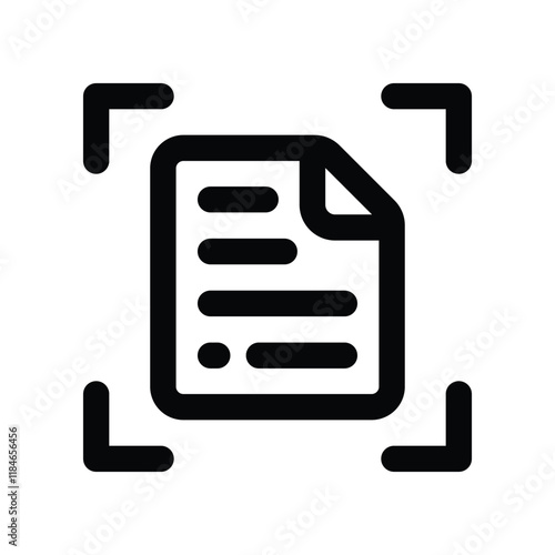 scan icon. vector line icon for your website, mobile, presentation, and logo design.