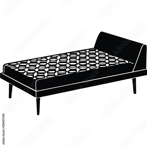 day bed isolated on white background