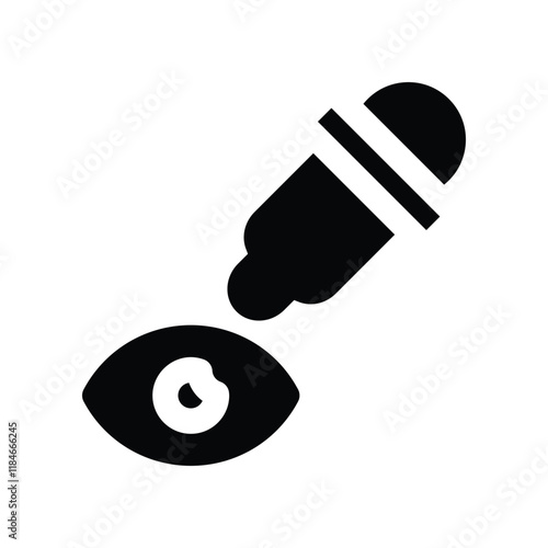 eye drops icon. vector glyph icon for your website, mobile, presentation, and logo design.