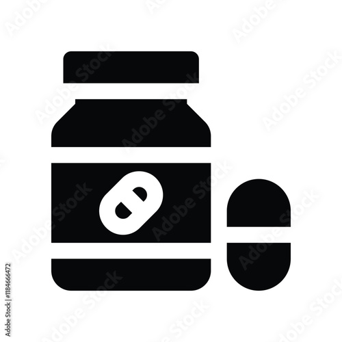 supplement icon. vector glyph icon for your website, mobile, presentation, and logo design.