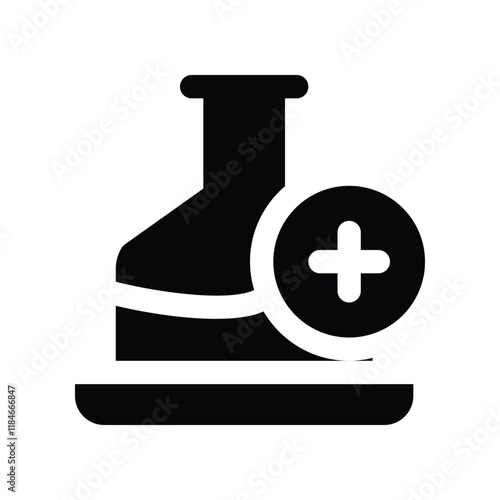 flasks icon. vector glyph icon for your website, mobile, presentation, and logo design.