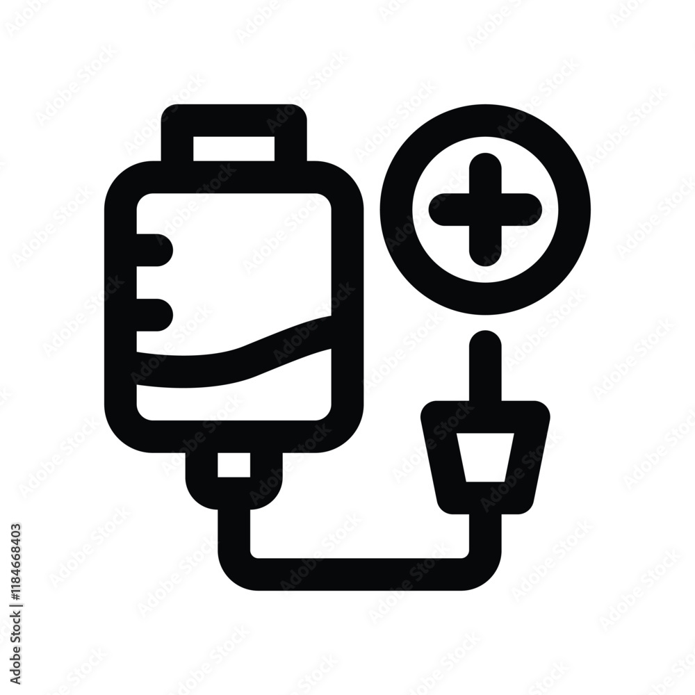 blood transfusion icon. vector line icon for your website, mobile, presentation, and logo design. blood transfusion icon. vector line icon for your website, mobile, presentation, and logo design.