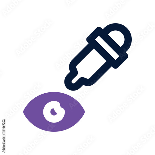 eye drops icon. vector dual tone icon for your website, mobile, presentation, and logo design.
