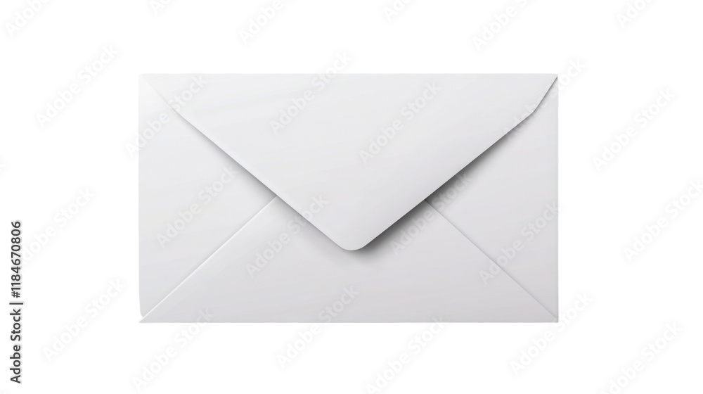 envelope with card isolated on white background envelope with card isolated on white background