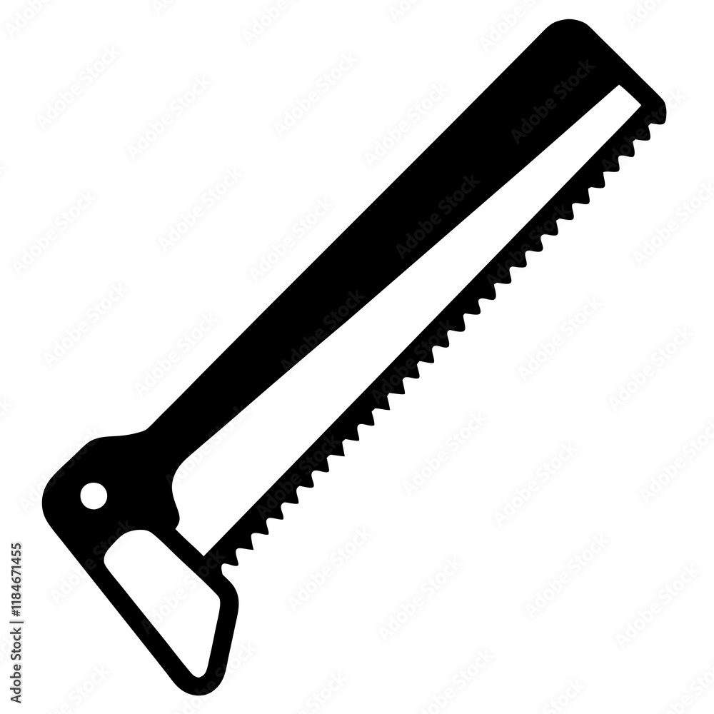 coping saw silhouette vector illustration coping saw silhouette vector illustration