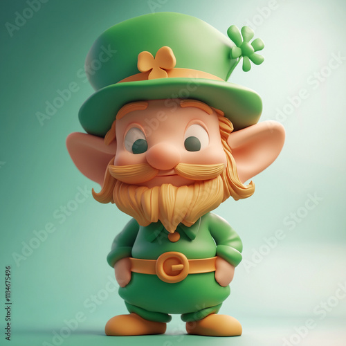 Wallpaper Mural leprechaun clay cute illustration Torontodigital.ca