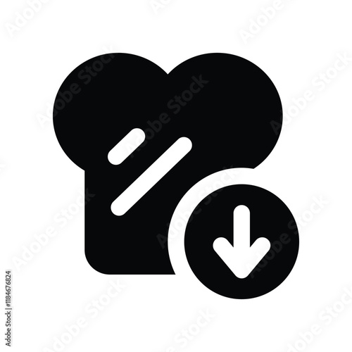 low carbo icon. vector glyph icon for your website, mobile, presentation, and logo design.