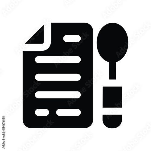 balanced diet icon. vector glyph icon for your website, mobile, presentation, and logo design.