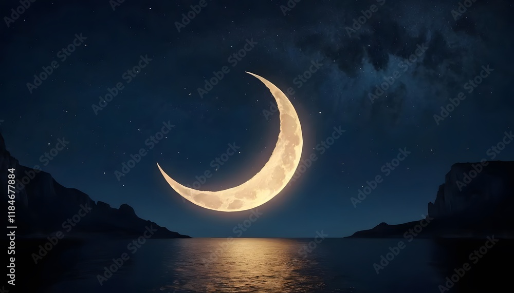 Fototapeta premium Ramadhan Kareem muslim background. Generative AI