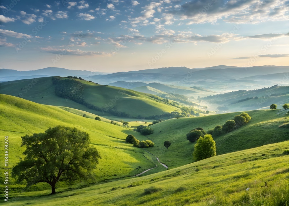 Obraz premium sunset-with-mountain-design 4k-wallpaper-sky