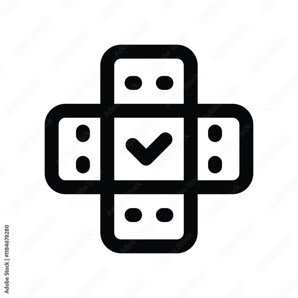 plaster icon. vector line icon for your website, mobile, presentation, and logo design. plaster icon. vector line icon for your website, mobile, presentation, and logo design.
