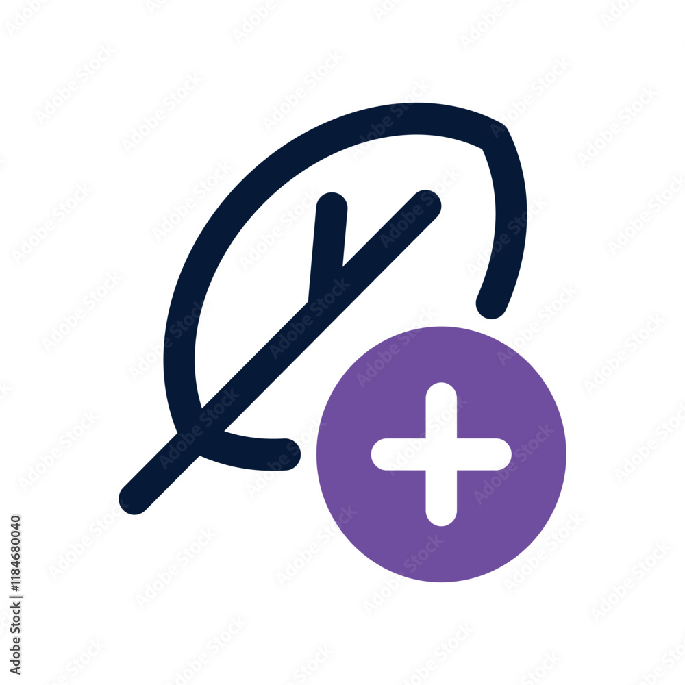 Fototapeta premium herbal icon. vector dual tone icon for your website, mobile, presentation, and logo design.