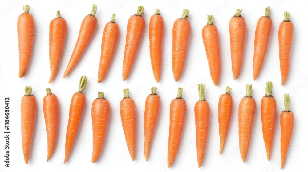 Vibrant Orange Carrots: Fresh and Healthy Food Display Vibrant Orange Carrots: Fresh and Healthy Food Display