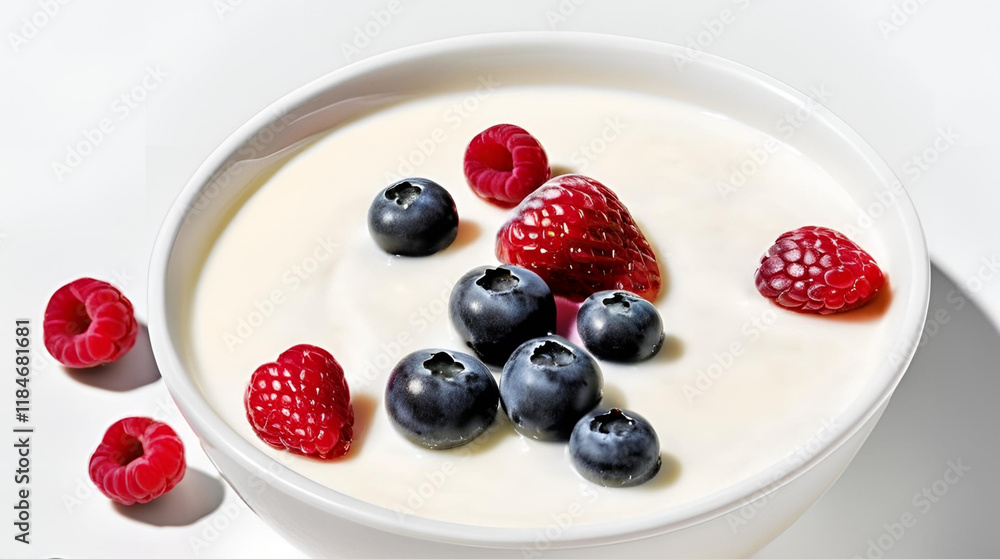 Yogurt isolated on white background Yogurt isolated on white background