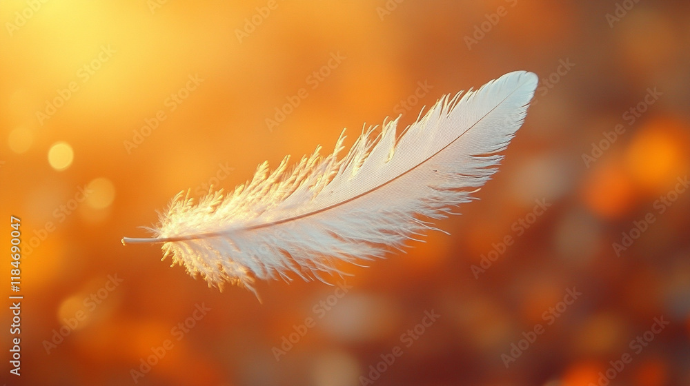 A delicate feather floating gently in the air, embodying freedom and lightness with a sense of calm and serenity, surrounded by empty space hinting at the chaos of life
A delicate feather floating gently in the air, embodying freedom and lightness with a sense of calm and serenity, surrounded by empty space hinting at the chaos of life
