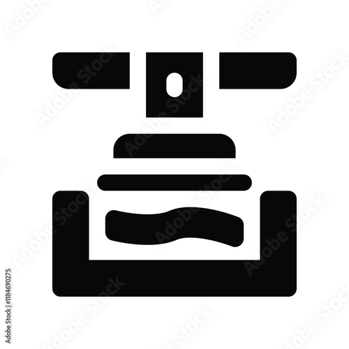 press icon. vector glyph icon for your website, mobile, presentation, and logo design.