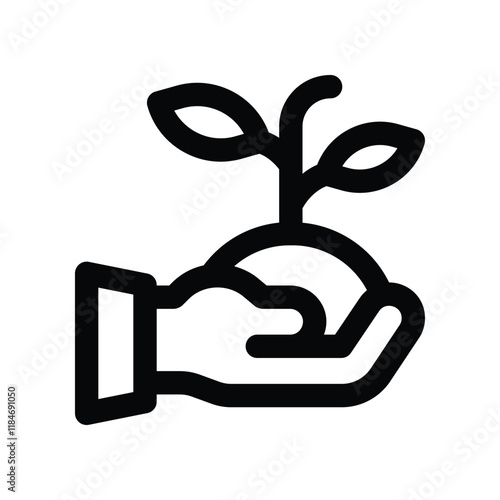 replant icon. vector line icon for your website, mobile, presentation, and logo design.