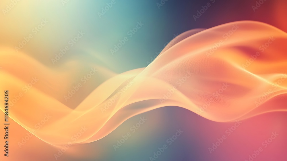 Fototapeta premium Abstract Orange Wave Abstract Background Design