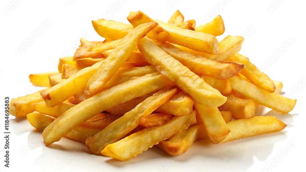 crispy French fries thin potato strips crispy French fries thin potato strips