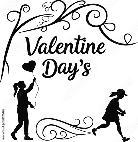 Whispered Affection Silhouette Valentine Designs"