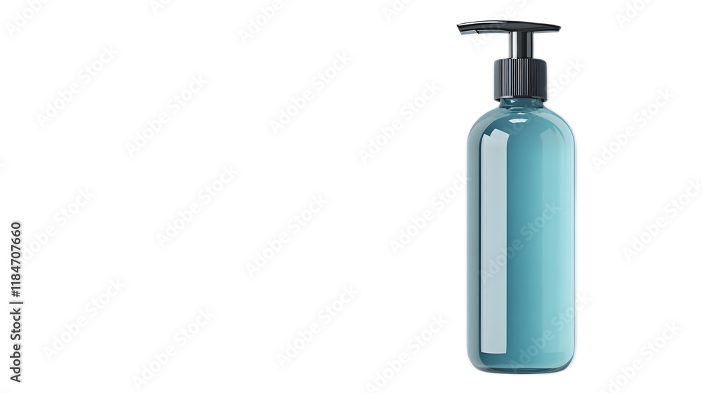 Elegant turquoise pump bottle for shampoo, conditioner, or lotion Elegant turquoise pump bottle for shampoo, conditioner, or lotion