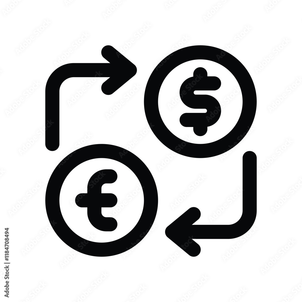 money exchange icon. vector line icon for your website, mobile, presentation, and logo design. money exchange icon. vector line icon for your website, mobile, presentation, and logo design.