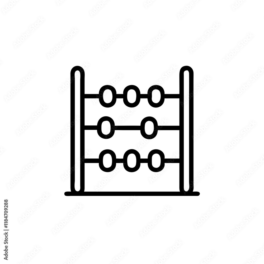 Abacus line Icon, symbolizing early education
Abacus line Icon, symbolizing early education