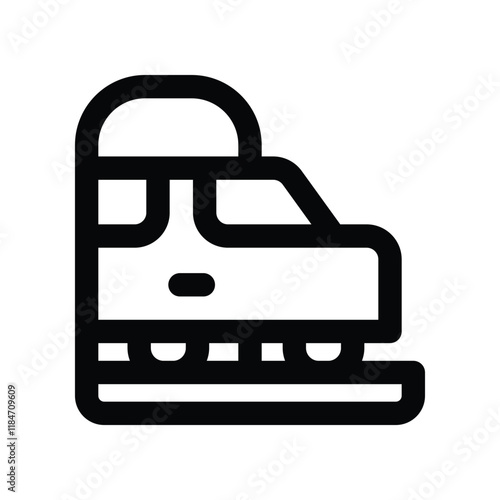 train icon. vector line icon for your website, mobile, presentation, and logo design.