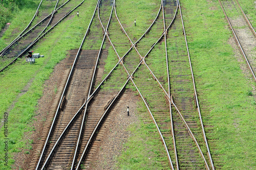 the intricacy of the railway rail