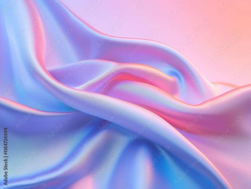 A soft, flowing fabric with a gradient of pastel colors, creating a serene and dreamy aesthetic. A soft, flowing fabric with a gradient of pastel colors, creating a serene and dreamy aesthetic.