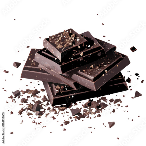 Sweet chocolate  vector illustration (5)