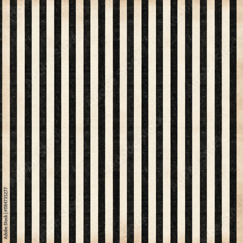 A vintage striped pattern in black and cream perfect for various design projects.