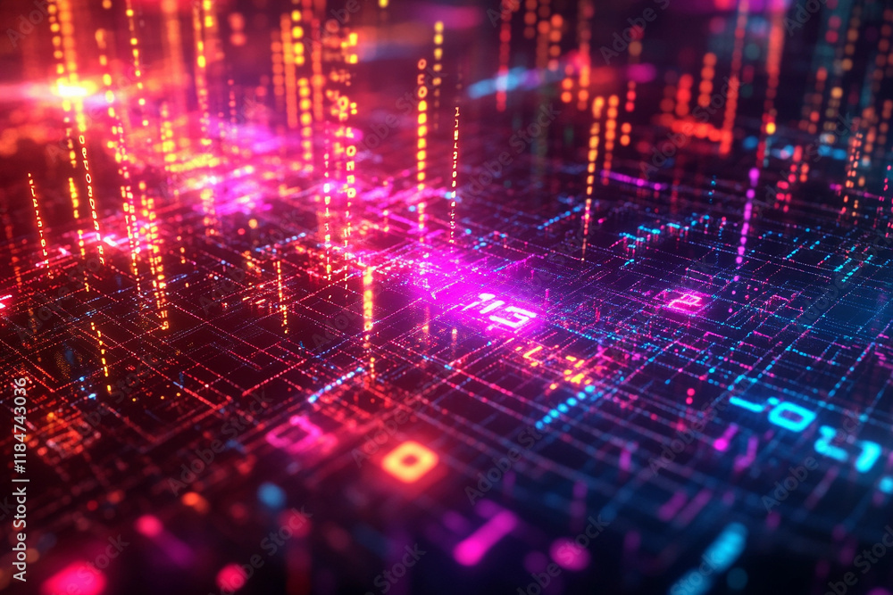 Colorful Overlapping Numbers in 3D Digital Space – Data and Analytics Colorful Overlapping Numbers in 3D Digital Space – Data and Analytics