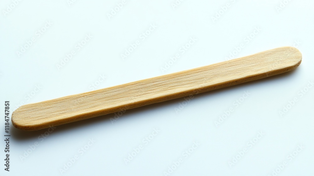 Wooden Craft Stick on Bright Background for Art and DIY Projects Wooden Craft Stick on Bright Background for Art and DIY Projects