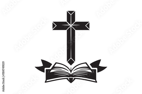 Christian cross icon 