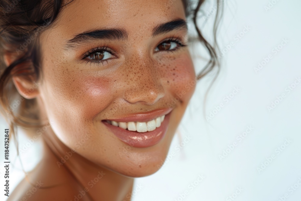 Beauty and skincare concepts featuring a confident woman in a studio setting, focusing on cosmetics, dermatology, and routines for maintaining smooth, healthy skin Beauty and skincare concepts featuring a confident woman in a studio setting, focusing on cosmetics, dermatology, and routines for maintaining smooth, healthy skin