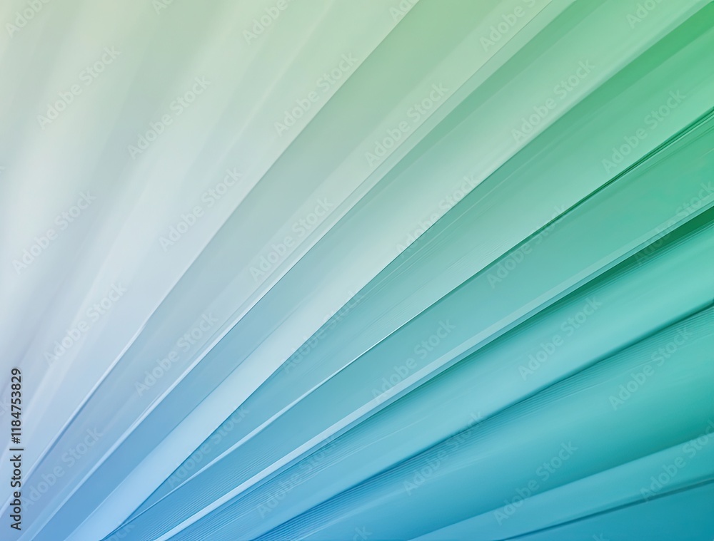 Obraz premium Abstract Teal and Green Lines Background