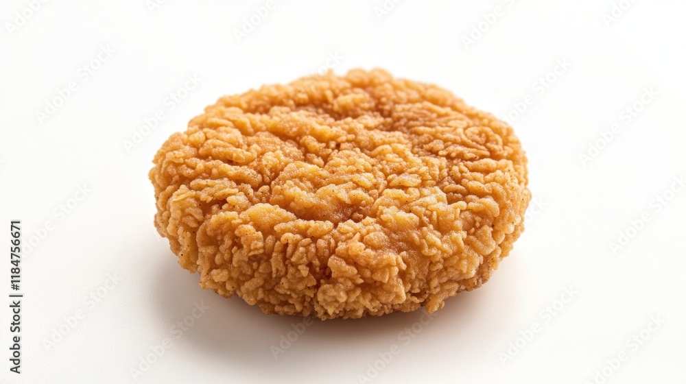 Crispy Fried Chicken Piece Isolated on White Background Crispy Fried Chicken Piece Isolated on White Background