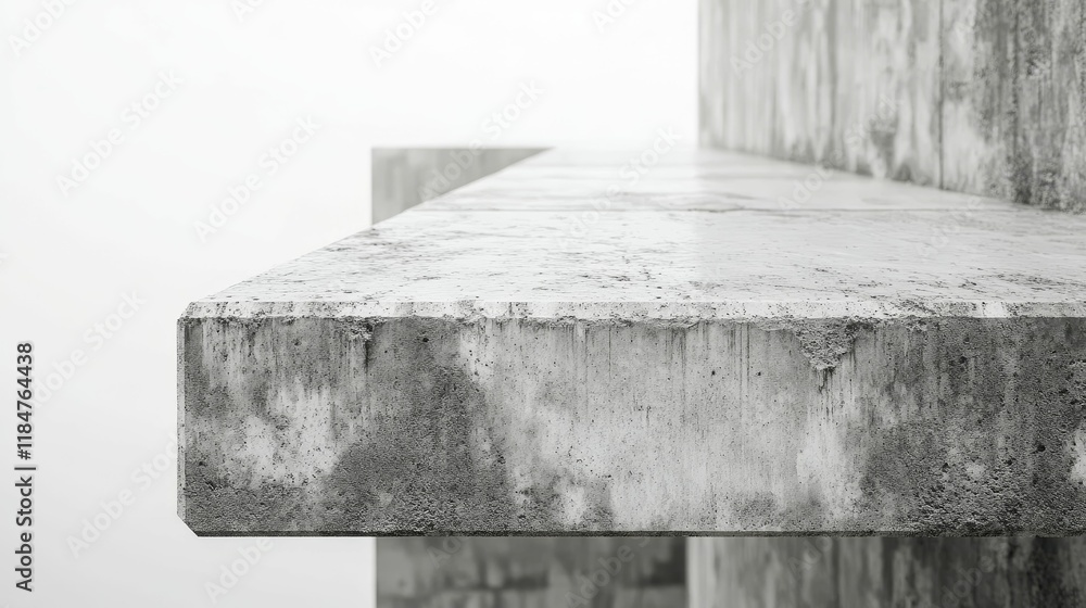 Weathered concrete ledge, minimalist structure. Weathered concrete ledge, minimalist structure.